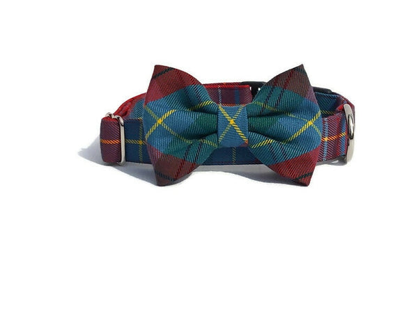 Magnifique bandana pour chien tartan de la Colombie-Britannique