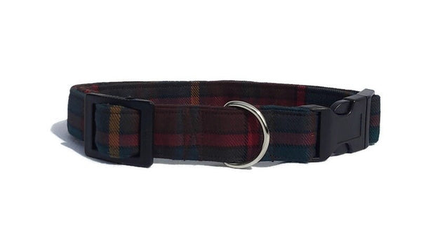 Dog Bandana in Teal Green Plaid, Ontario Tartan Kerchief, Ontario Tartan Dog Bandana, Green Plaid Pet Bandana, Made in Canada Bandana