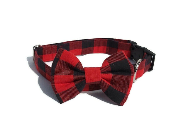 Buffalo Check Dog Bandana for Christmas Family Photos