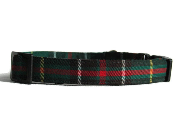 Collar, Newfoundland Tartan Dog Collar, Labrador Dog Green Plaid Dog Collar Gift, Dog Walking Made Easy for Pet Mom