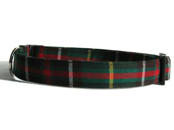 Collar, Newfoundland Tartan Dog Collar, Labrador Dog Green Plaid Dog Collar Gift, Dog Walking Made Easy for Pet Mom