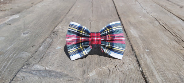 Dress Stewart Tartan Dog Bow Tie