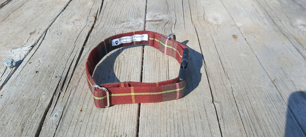 Plaid Dog Bow Tie To Slide on Collar, Prince Edward Island Tartan Dog Bow Tie,  PEI Dog Bow, Doggie Bow Tie for Green Gables Events