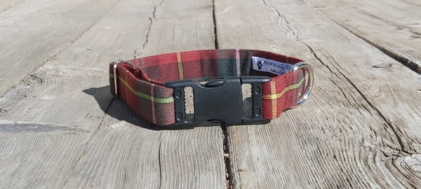 Collar, Prince Edward Island Tartan Dog Collar, PEI Plaid Dog Collar, The Island Pet Collar, Green Gables Style Dog Collar