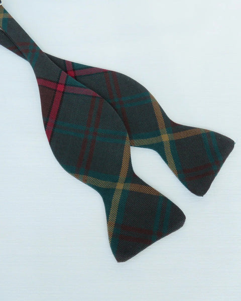 Ontario tartan plaid freestyle bow tie