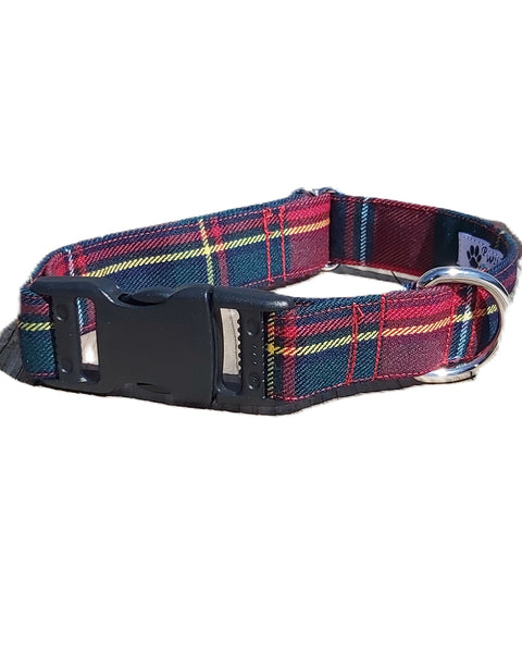 Quebec Tartan Dog Collar