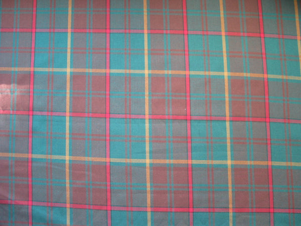 teal, brown and gold fabric from Taylors Tartans
