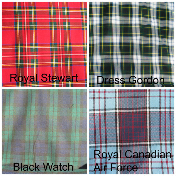 Échantillons de tissu tartan