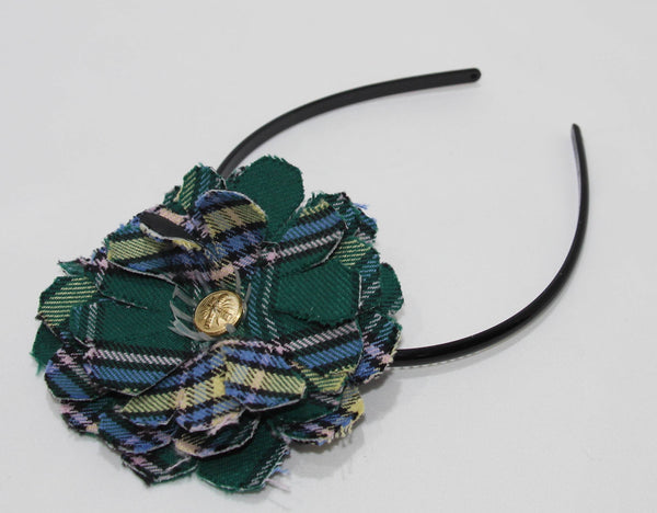 Alberta Tartan Flower on Headband