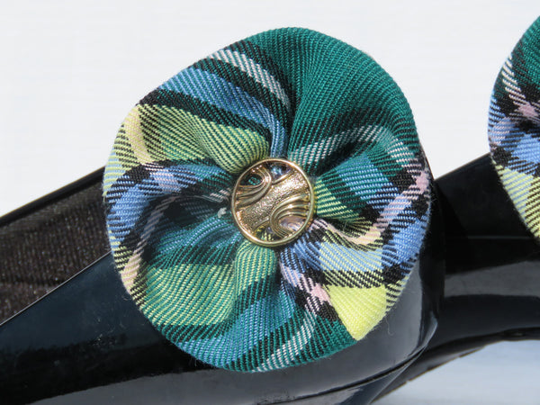 Alberta Tartan Shoe Clips