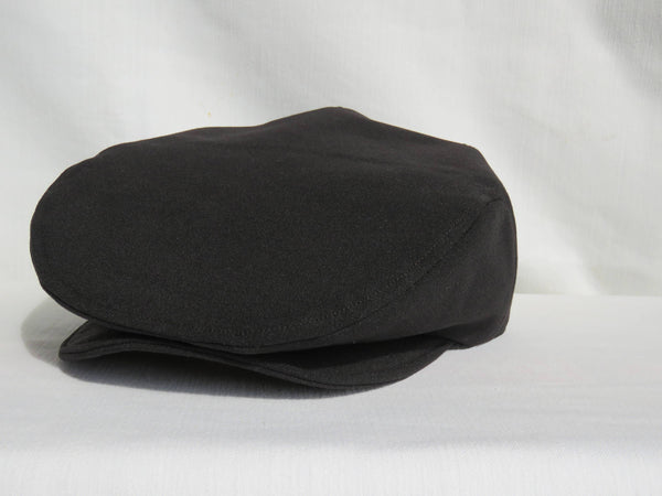 Black Flat Cap for Weddings and Photos