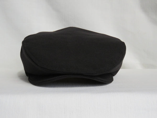 Black Flat Cap for Weddings and Photos