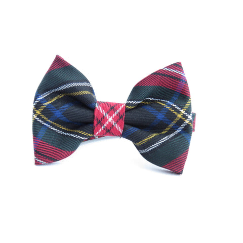 Black Stewart Tartan Bow Tie-Taylors Tartans