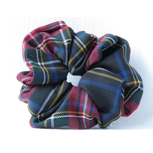 Black Stewart Tartan Scrunchie-Taylors Tartans