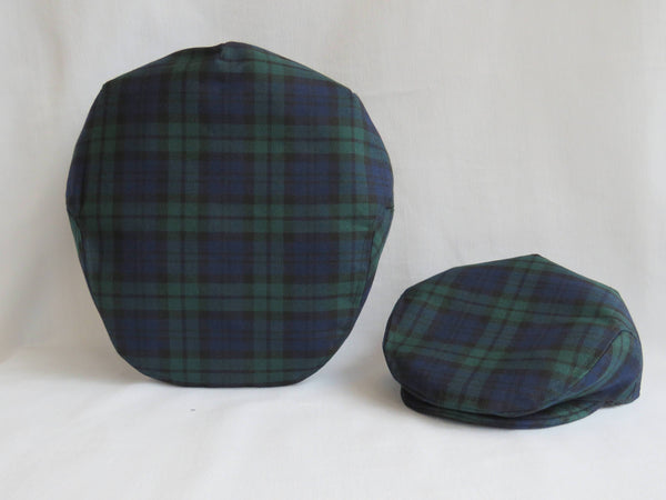 Chapeaux père et fils tartan Black Watch