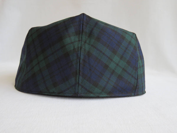 Black Watch Tartan flat cap back view-Taylors Tartans