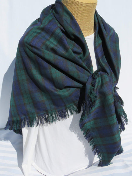 Black Watch Tartan Blanket Scarf-Taylors Tartans