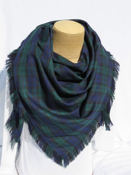 Black Watch Tartan Blanket Scarf