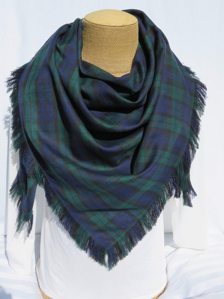 Black Watch Tartan Blanket Scarf-Taylors Tartans