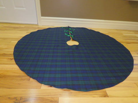 Black Watch Tartan Christmas Tree Skirt-Taylors Tartans