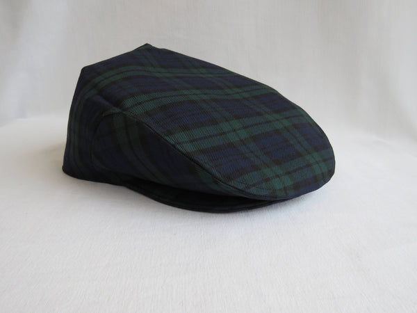 Black Watch Tartan Flat Cap Hat