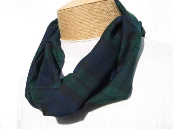 Black Watch Tartan Infinity Scarf