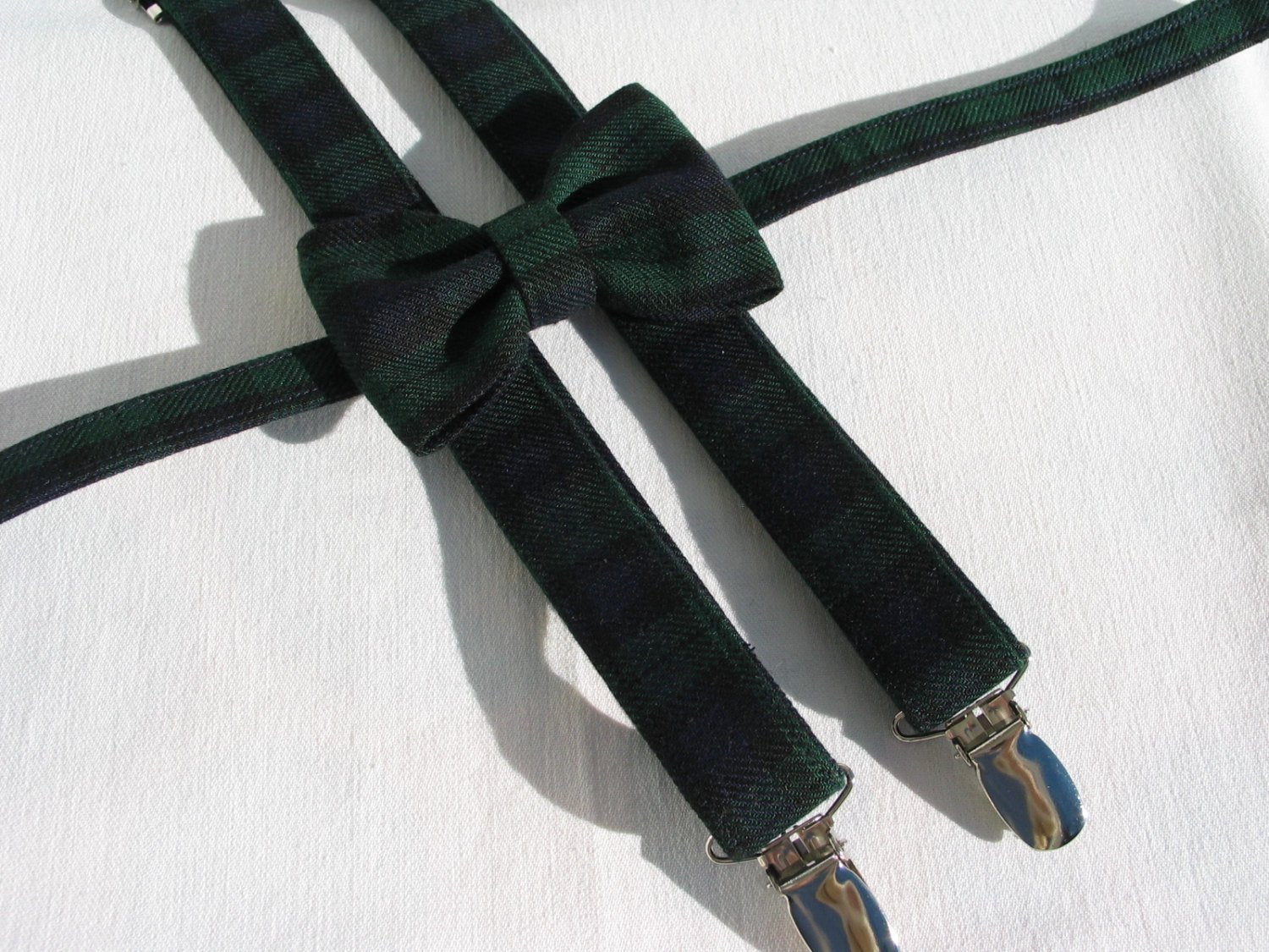 Black Watch Tartan Suspenders and Bow Tie Set-Taylors Tartans