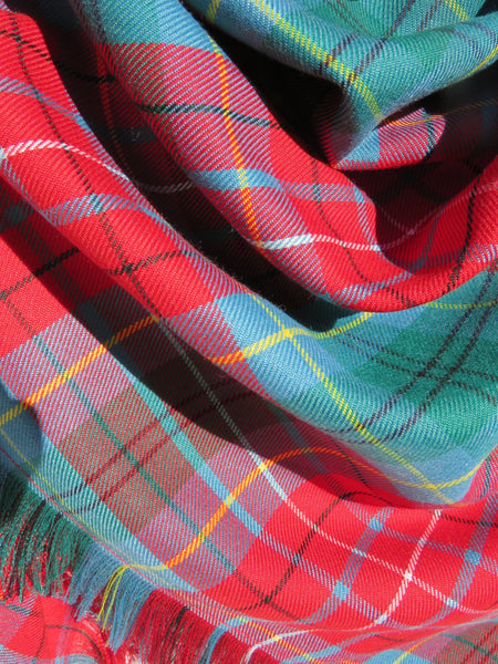 Écharpe couverture tartan de la Colombie-Britannique