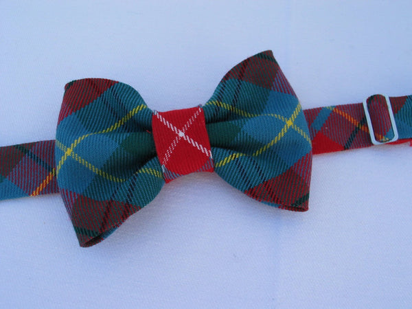 British Columbia Tartan Flat Cap, Bow Tie and Suspenders Set