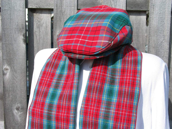 British Columbia Tartan Scarf and Flat Cap Set-Taylors Tartans