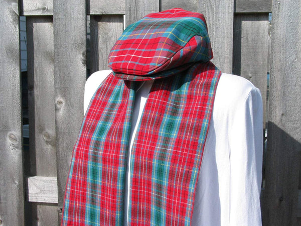 British Columbia Tartan Scarf and Flat Cap Set