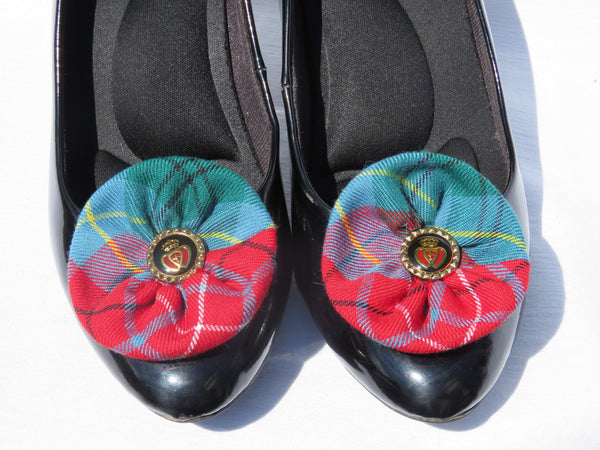 British Columbia Tartan Shoe Clips