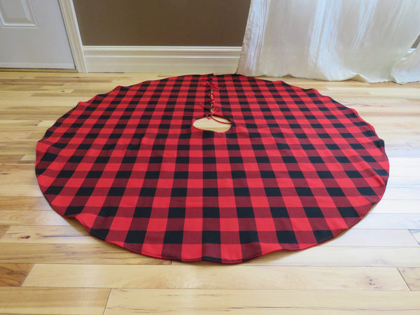 Buffalo Check Christmas Tree Skirt