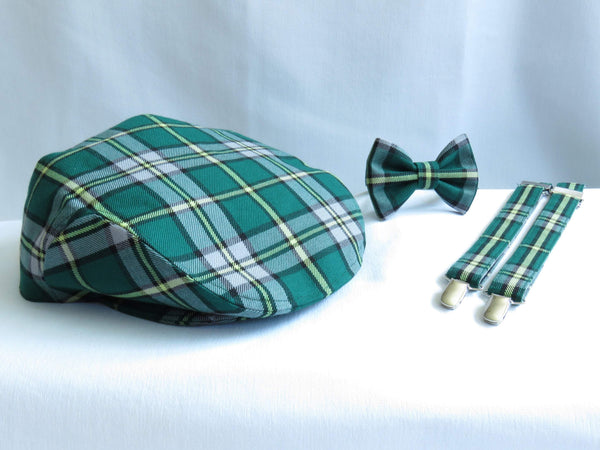 Casquette plate en tartan du Cap-Breton