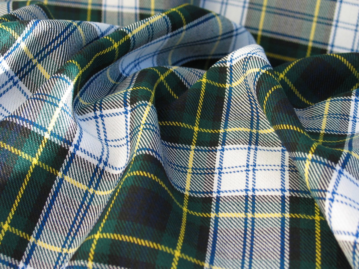 Chiuda Su Del Tessuto Di Lana Scozzese Tradizionale Del Tartan Immagine