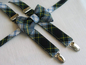 Dress Gordon Tartan Suspenders and Bow Tie Set,-Taylors Tartans