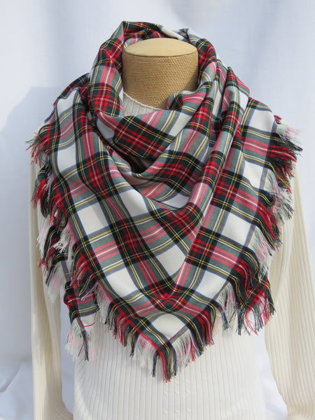 Dress Stewart Tartan Blanket Scarf