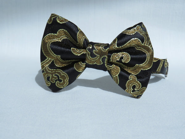 Gold and Black Man's Bow Tie-Taylors Tartans