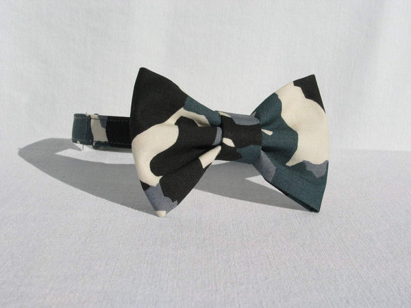 Gray Camo Bow Tie and Suspenders-Taylors Tartans