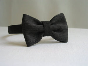 Gray Pinstripe Wedding Bow Tie-Taylors Tartans