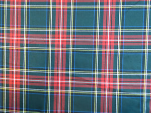 Green Stewart Tartan Fabric-Taylors Tartans