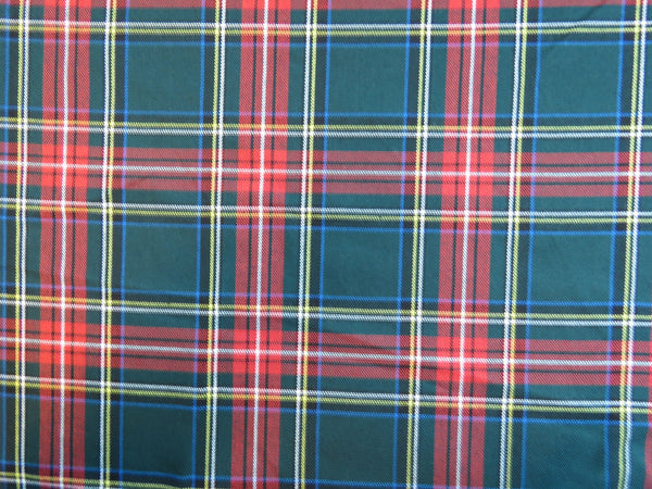 Green Stewart Tartan Fabric-Taylors Tartans