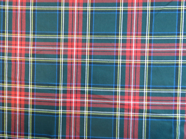 Green Stewart Tartan Fabric-Taylors Tartans