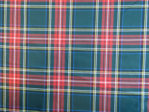 Green Stewart Tartan Fabric-Taylors Tartans