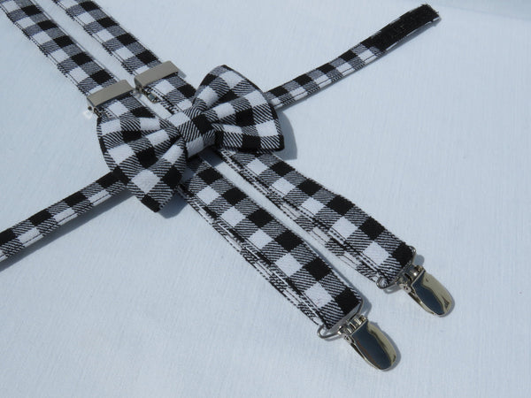 Charcoal Gray Newsboy Cap Suspenders Bow Tie