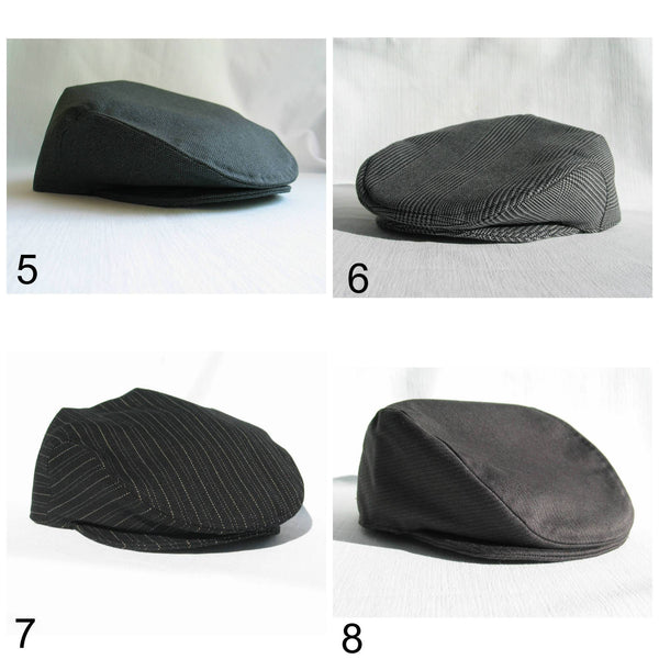 Herringbone Page Boy Hat Suspenders Bow Tie