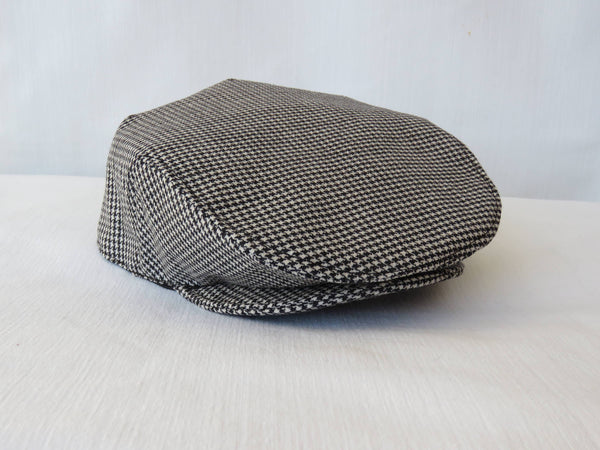 Hounds Tooth Newsboy Hat