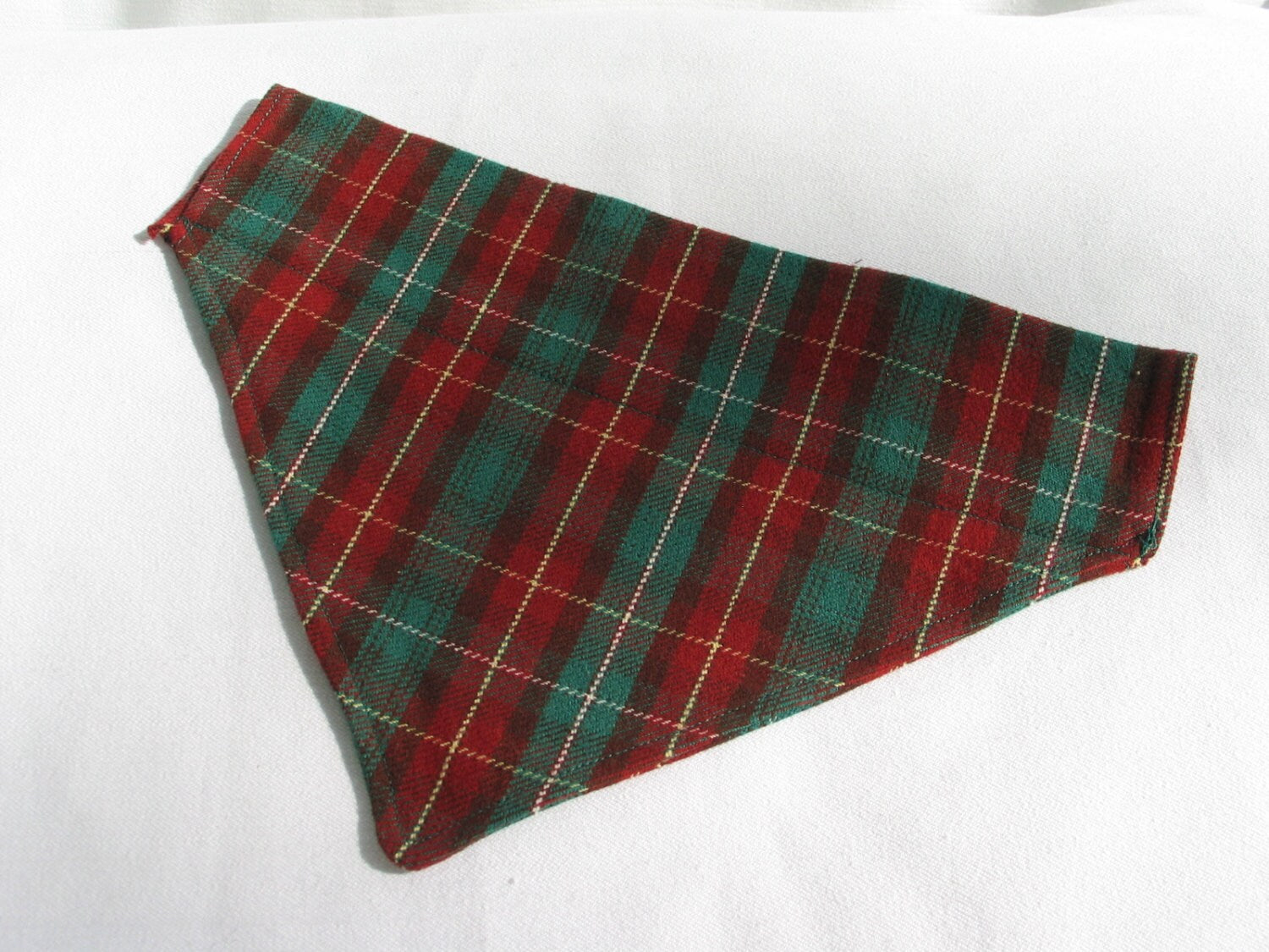 Dog Bandana, Prince Edward Island Tartan Kerchief,  PEI Dog Kerchief for Trips to Anne of Green Gables