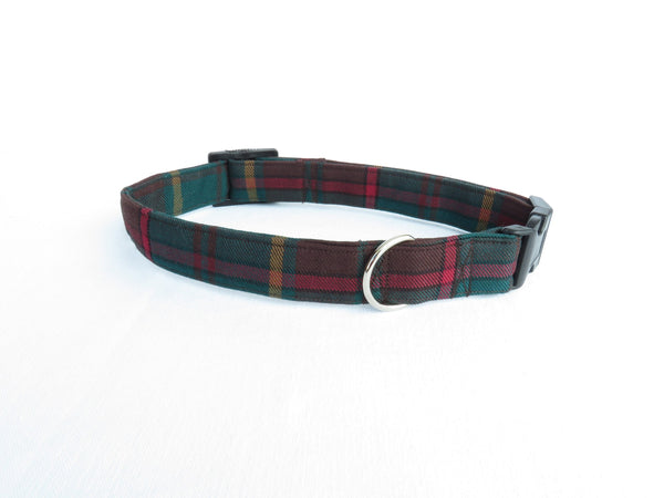 Dog Collar and Bow Tie in Ontario Tartan, Ontario Tartan Dog Collar, Pawsitively Dazzled Plaid Dog Collar Made in Canada for Dog Sitter Gift