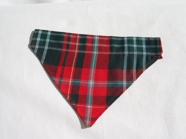 New Brunswick Tartan Dog Bow Tie, Red Green Plaid Dog Bow Christmas Gift, Holiday Dog Photo Bow Tie, Dog Collar Accessory, Dog Lover Gift